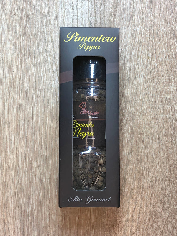 Pimienta negra con molino