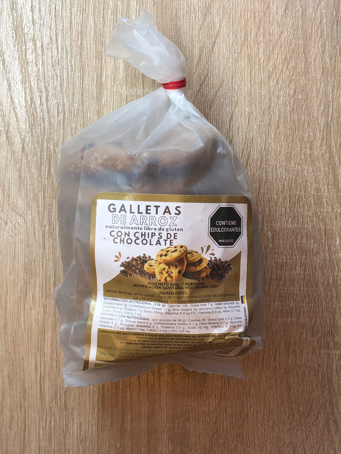 Galletas de arroz con chocolate 7 unidades