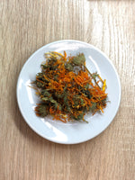 Caléndula en flor