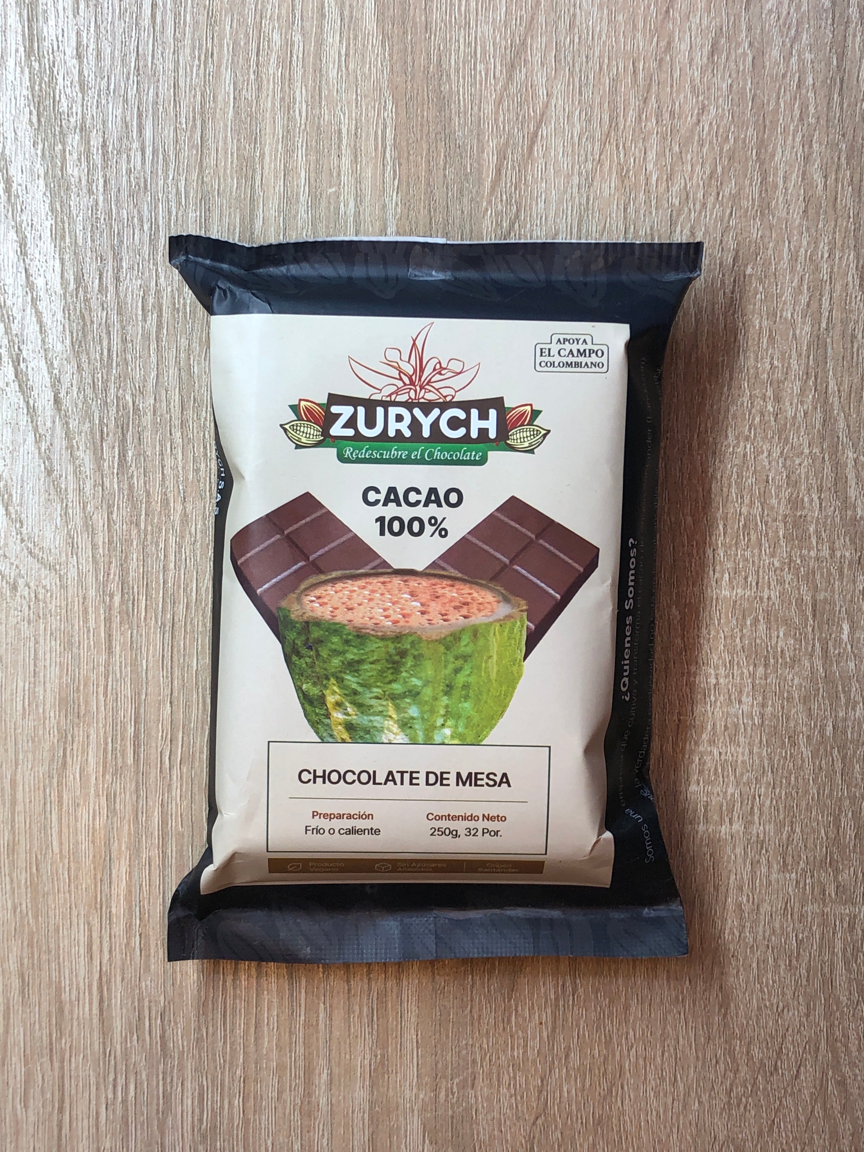 Cacao en pastilla 250g