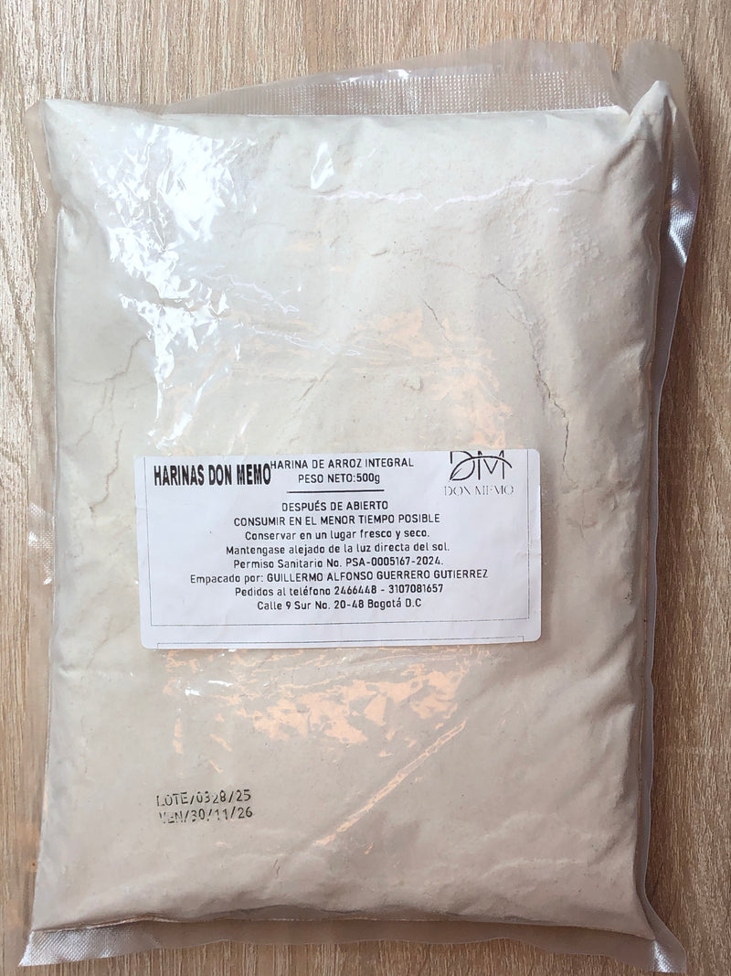Harina de arroz integral