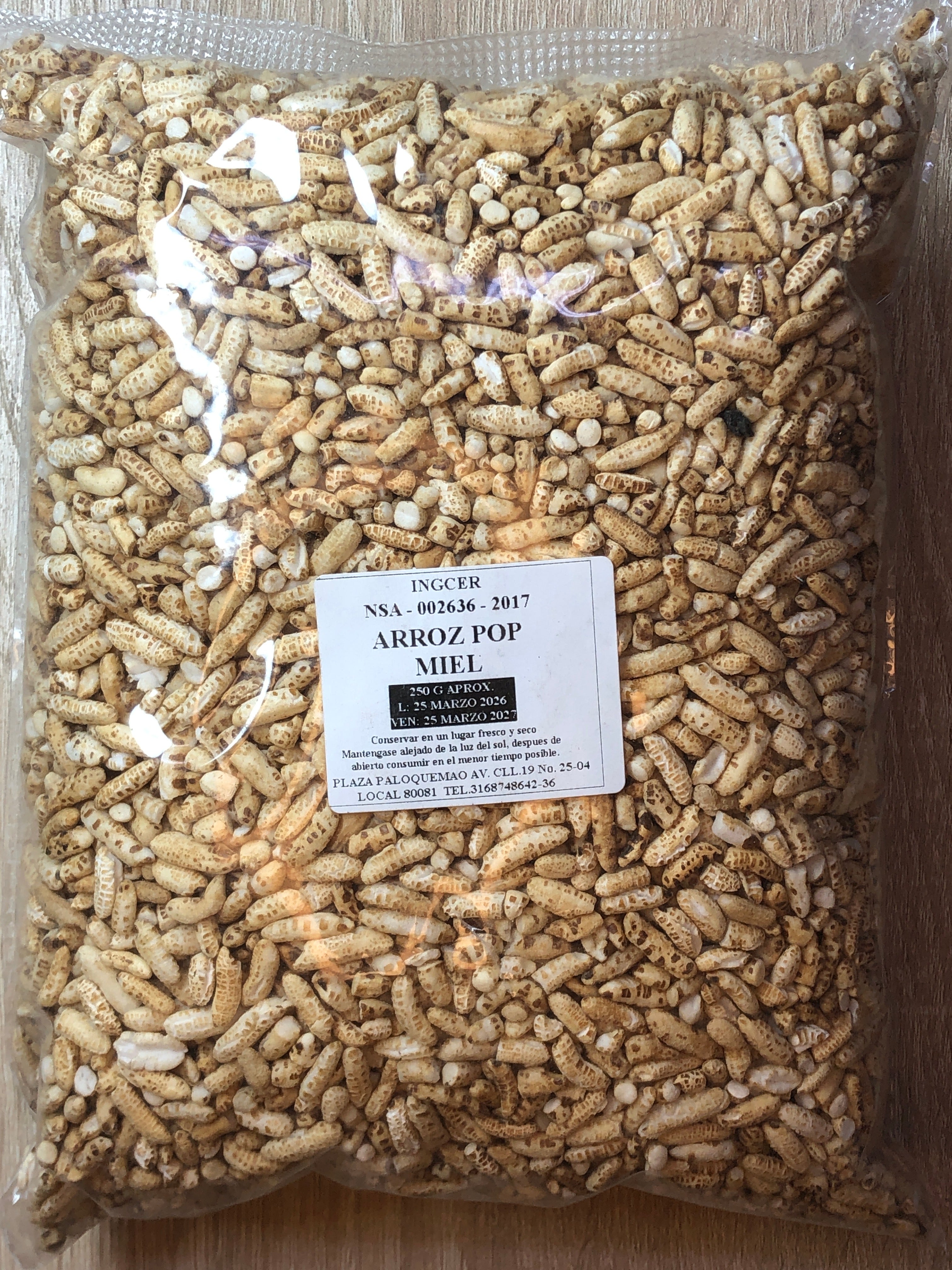 Arroz pop miel 250g