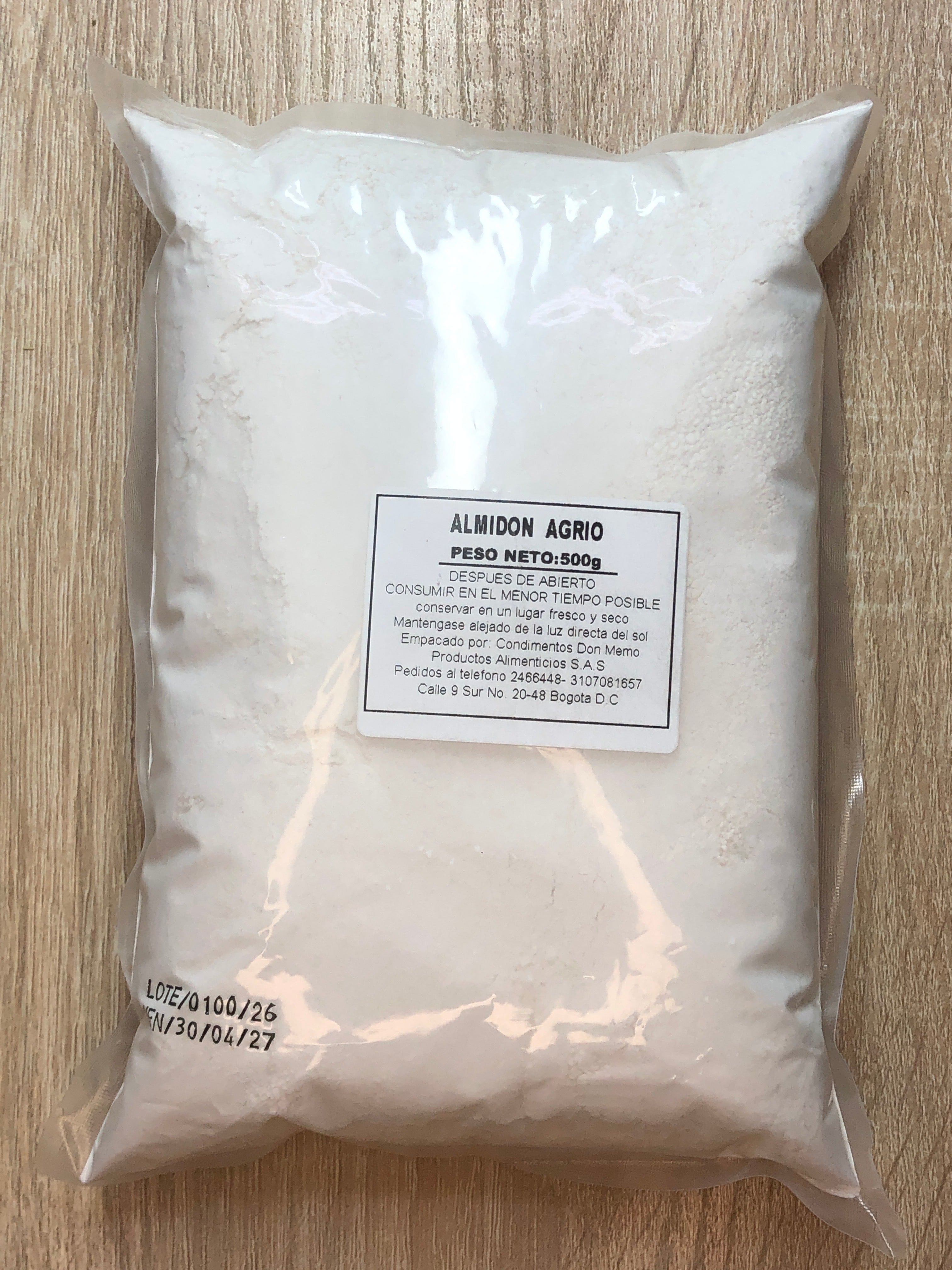 Almidón de Yuca agrio 500g