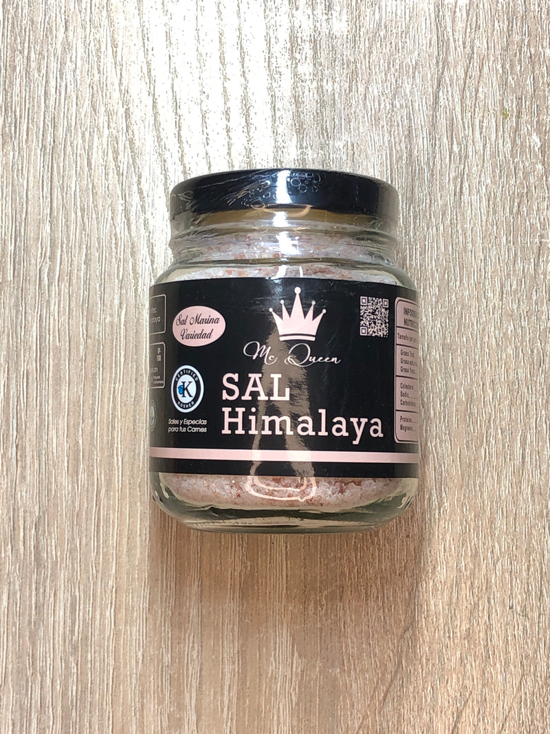 Sal del Himalaya en frasco