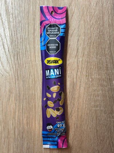 Maní de Sal con Uvas Pasas 40g