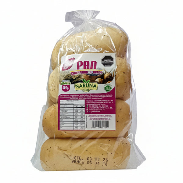 Pan entero de Arroz 8 unidades