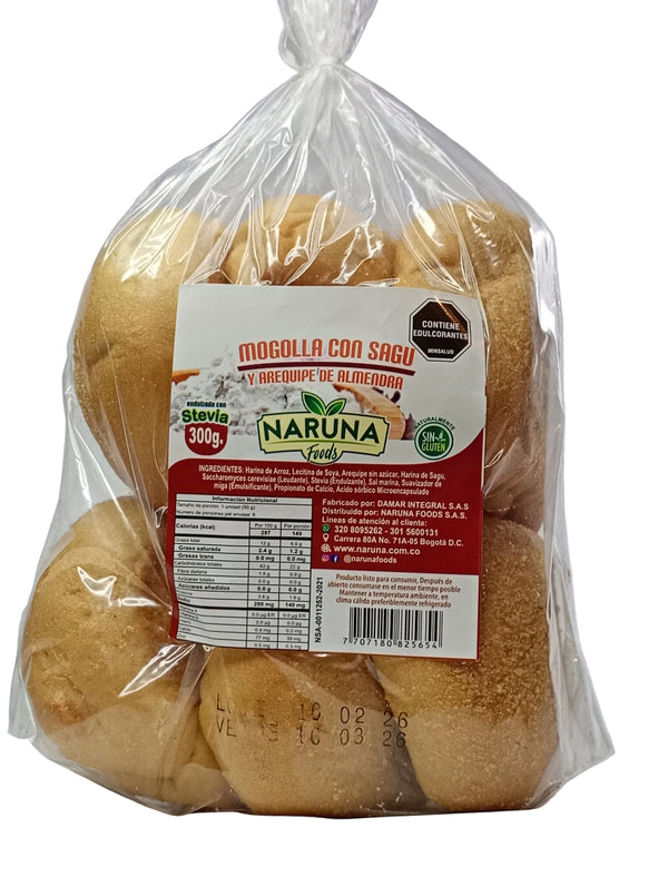 Mogollas de Sagú con Arequipe de Almendra