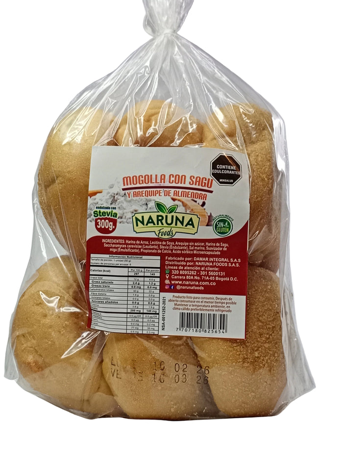 Mogollas de Sagú con Arequipe de Almendra
