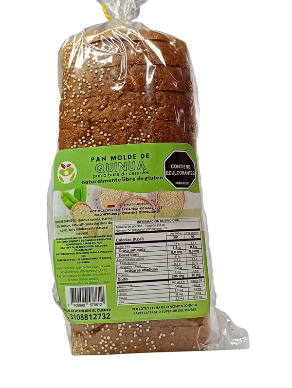 Pan tajado de Quinua Alimvida