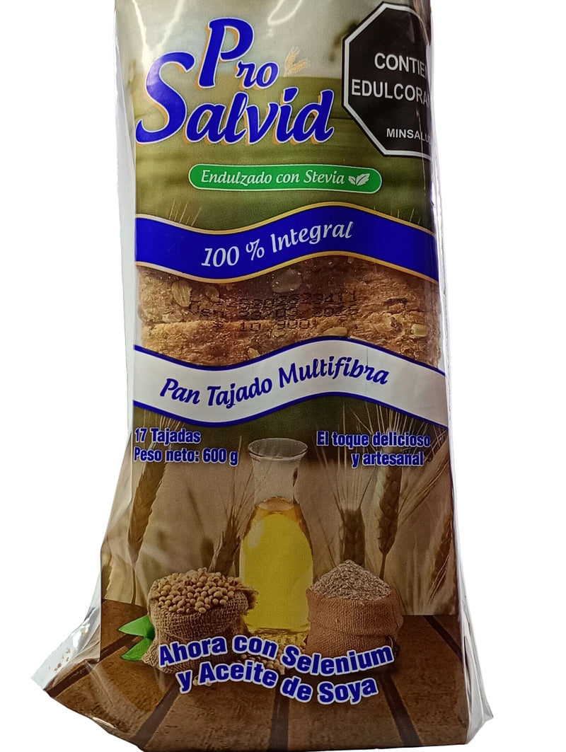 Pan integral tajado Multifibra
