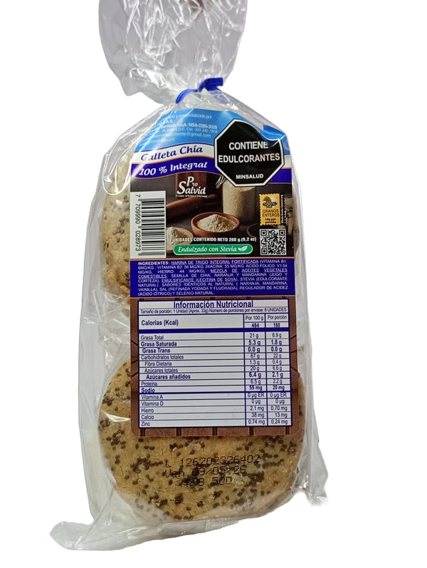 Galletas integrales de Chía ProSalvid