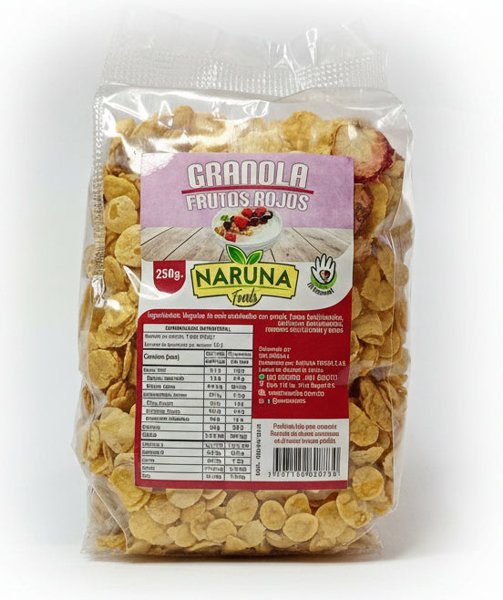Granola con frutos rojos